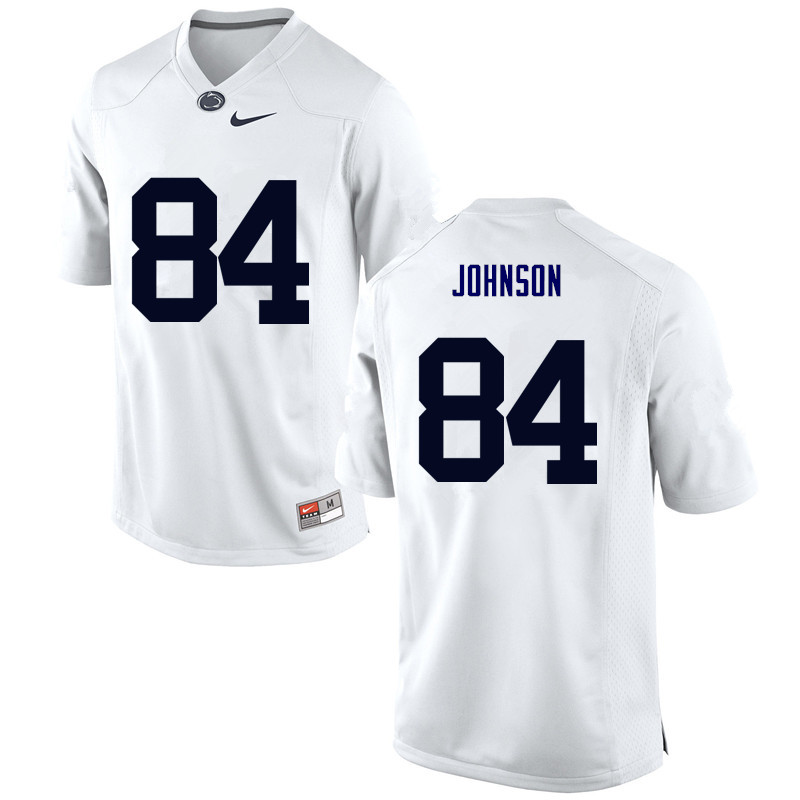 NCAA Nike Men's Penn State Nittany Lions Juwan Johnson #84 College Football Authentic White Stitched Jersey ZAY4498IY